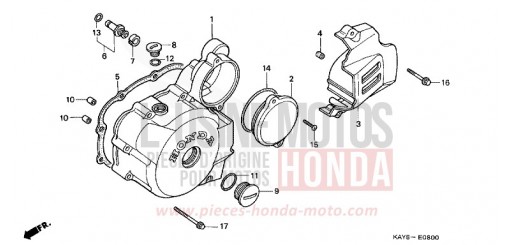 PANNEAU CARTER-MOTEUR G. NX125S de 1995